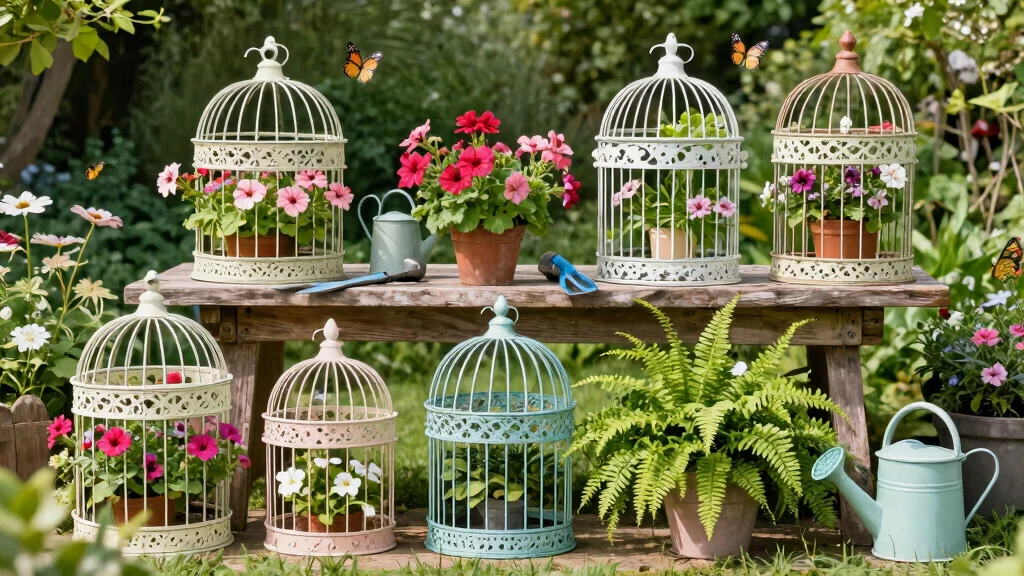 10 Birdcage Planter Ideas: Whimsical Touches for Your Garden