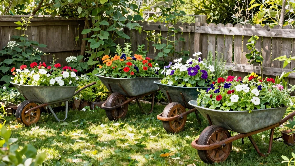 11 Wheelbarrow Planter Ideas Mobile