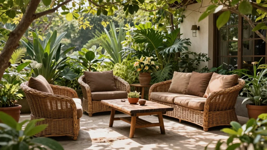 12 Brown Wicker Patio Furniture Ideas for Earthy Outdoor Living Spaces