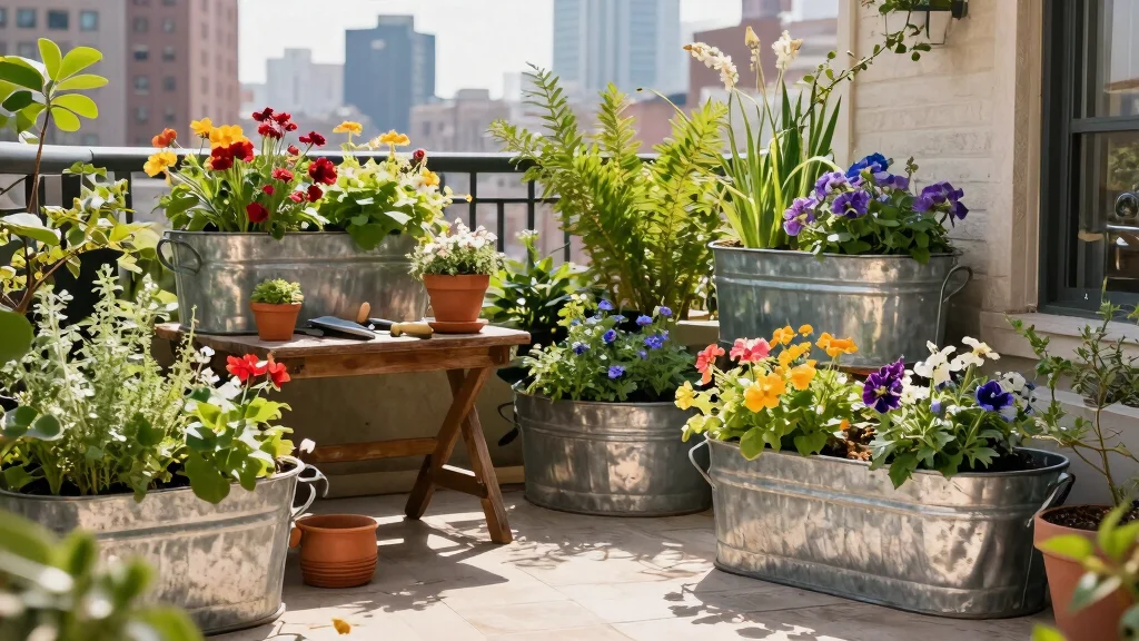 12 Galvanized Tub Planter Ideas for an Industrial Touch in Your Urban Garden