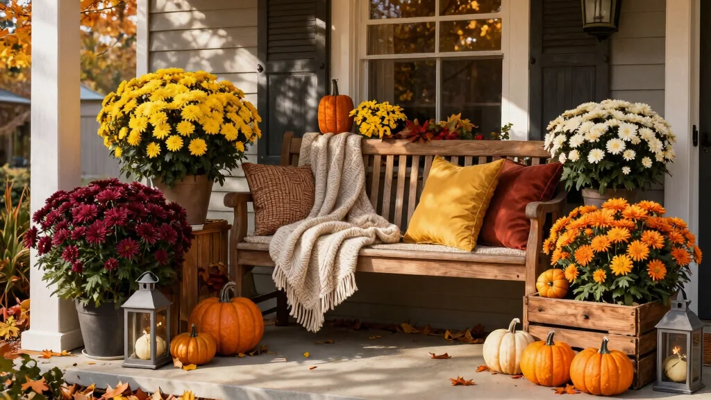 13 Faux Mums Front Porch Ideas for a Stunning Fall