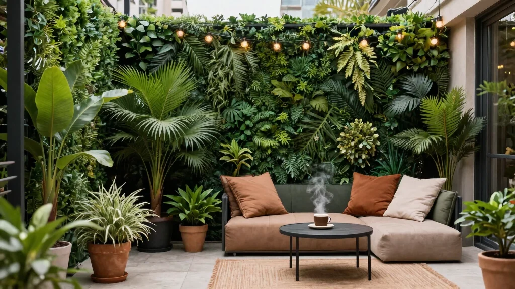 15 Faux Greenery Wall Outdoor Ideas for Privacy