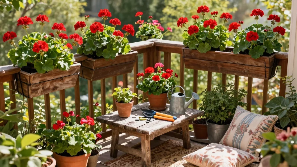 15 Geranium Planter Ideas: Classic Red